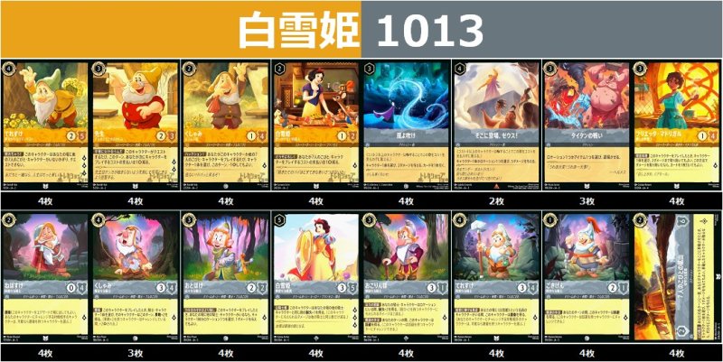 画像1: 白雪姫デッキ 1013 (1)